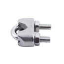 4pcs Stainless Steel Cable Clip Saddle Clamp for 5/32 inch 4mm Wire Ropes T7Z3