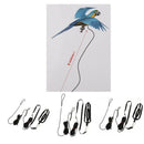 Set Of 3 8 Meters Bird Leash Anti-Bite Rope Flying Harness For Parrot Budgerigar