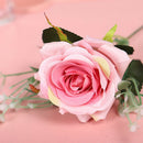 Artificial Silk Peony Pink Rose Bridal Wedding Bouquet Home Decor