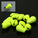 Tear Drop Foam Strike Indicator For Fly Fishing (20 x 10mm) Yellow 6 Pieces