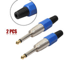 2xMono Sophomore Core Amplifier Microphone Plug 6.35mm Audio Jack Connector
