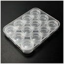 Plastic Box For Jewelry Beads Pills Storage & 12 Round Organizer Containers Q7A1