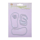 4pcs Beach Slippers Metal Cutting Dies DIY Scrapbook Emboss Stencils Crafts A