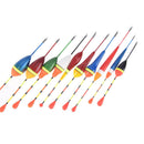 10pcs/lot long tail fishing throw floats mix size floating bobbers set fishing3C