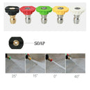 lot 1/4 inch 2.GPM Quick Connect Pressure Washer Spray Nozzle Tips Parts 025