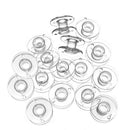 25 Pcs Plastic Sewing Machine Bobbins with Case and Measuring Tape for Brot