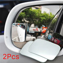 2Pcs Car Rear View Mirror 360 Degree Rotation Auto Rearview Auxiliary Parking 3C