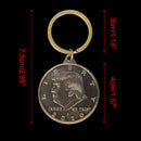 New Coin Keychain President Trump 2020 Bronze Memorial Crafts Collection Gift