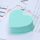 4Pcs Heart Candy Face Cosmetic Puff Cleansing Pad Sponge Wash Face Makeup To JR