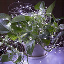 200 LED 22m Solar Copper Wire String Lamp Garden Decorative Light (White)