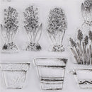 Transparent Clear Silicone Stamps Flowers pots for DIY Scrapbooking Card Making/