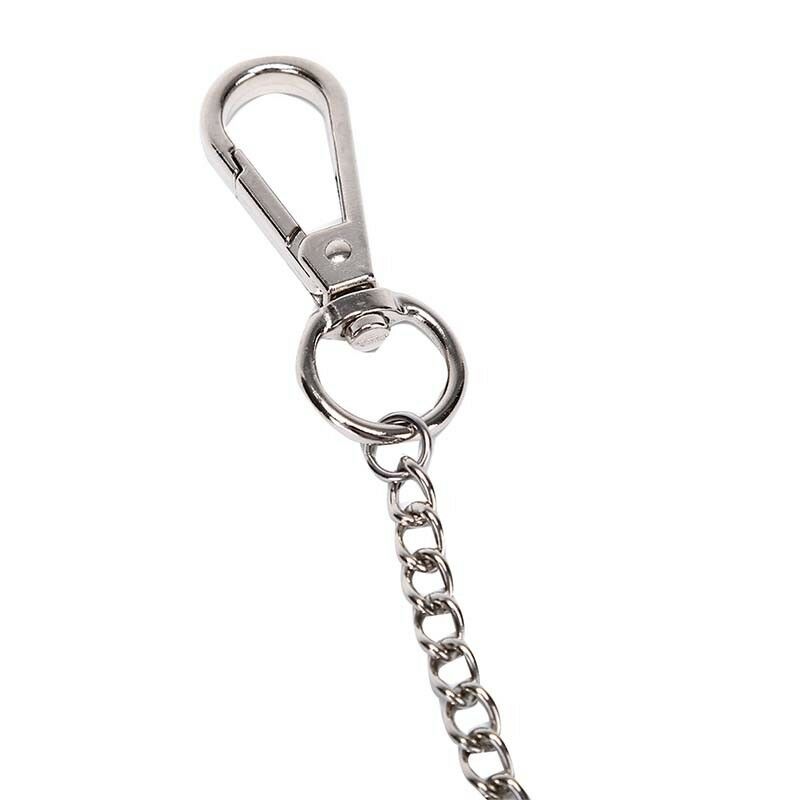 38cm Wallet Belt Chain Rock Trousers Hipster Pant Keychain Ring Clip Keyring %x