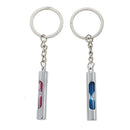 2 Classic Hourglass Key Chains Sand Timer Keychains for Perfect Valentine's