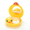 Cute Yellow Duck Contact Lenses Lens Case Holder Box Portable Travel Kit Set 3C