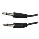3.5mm Male to Male Stereo Audio Cable - ( 6ft, Black )