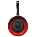 Wall Clock Metal Frying Pan Design 8 Inch Clocks Kitchen Decoration Novelty