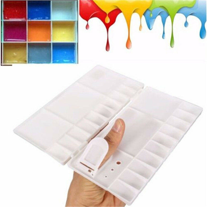 Art Paint Tray Artist Palette Plastic 25 Grids Watercolor  SE