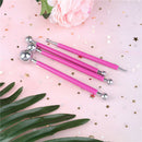 4x Fondant Cake Decorating Pen Metal Ball Flowers Sugar Craft Modelling Tools3cD