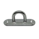 304 Stainless Steel Oblong Pad Eye Plate, Marine Hardware Staple Hook Loop