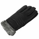 Men's non-slip thermal winter sports leather gloves Tactile display Gloves