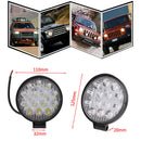 Car Truck Round LED Work Spot Light Flood Driving Lamp 42W 6500K 12V 24V