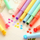 3PC Cute Color Highlighters Inks Stamp Pen Creative Marker Pen school Stationery