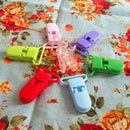 10Pcs 10 Colors Pacifier Clips Bulk Plastic Baby Kids Pacifier Holder Dummy Clip