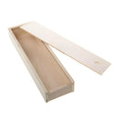 Unfinished Wood Box Pencil Case For School Kids Toys DIY Woodworking Art