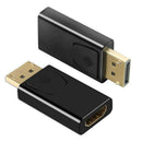 Display Port to HDMI Male Female Adapter Converter Display Port DP to HDMI Black