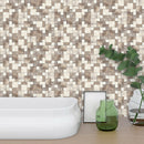 18pcs Tiles Wall Stickers Waterproof Bathroom Kitchen Wallpaper (10x10cm)