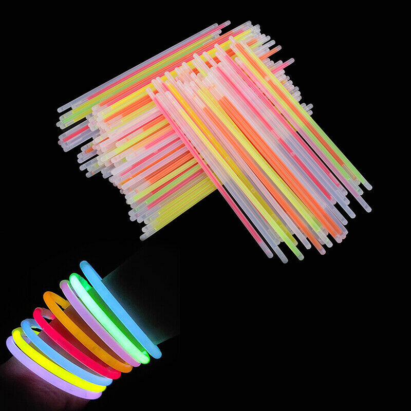 1Box 7 Color Glow Sticks Light Sticks Shinning Fluorescence Light Brace Hn