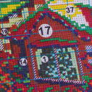 Stamped Cross Stitch Kits With Printed Pattern - Winter Village, for Embroidery