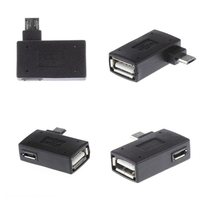 4 Micro USB to USB OTG Adapter Stick, Micro USB B Male to USB A Female,