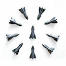 10PC New Shark Fin Diffuser Vortex Generator Car Wing Roof Spoiler Bumper QOF