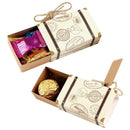 50PCS Wedding Favor Mini Suitcase Gift Box Kraft Sweet Candy Boxes Party  OTL