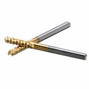 10Pcs Coating End Mill CNC PCB Wood Engraving Drill Bit Set 1/8 inch Shank