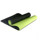 6Mm Tpe Two-Color Non-Slip Yoga Mat Sports Mat 183x61Cm Gym Home Fitness Ta S4B9