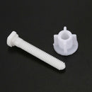 2pcs DIY Plastic Toilet Seat Screws Fixings Fit Toilet Seats Hinges Repair  Q9N3
