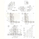 170 Degree Hinge for Corner Cabinet Door Kitchen Thick Door Panels Hinges A