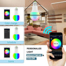 New E27 WiFi Smart Light Bulb Dimmable Multicolor Wake-Up Lights RGBWW LED Lamp