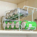 Fridge Storage Rack Beer Iron Rack Soda Can Coke Holder Organizer Shelf F1R5