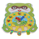 Award Winning Hape Happy Hour Clock Kid Wooden Time Learning Puzzle Squirrel