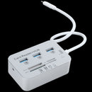 Mini USB C Hubs 3.0 Multifunction USB Type-C With 3 Ports SD/TF Card Reader H6X8