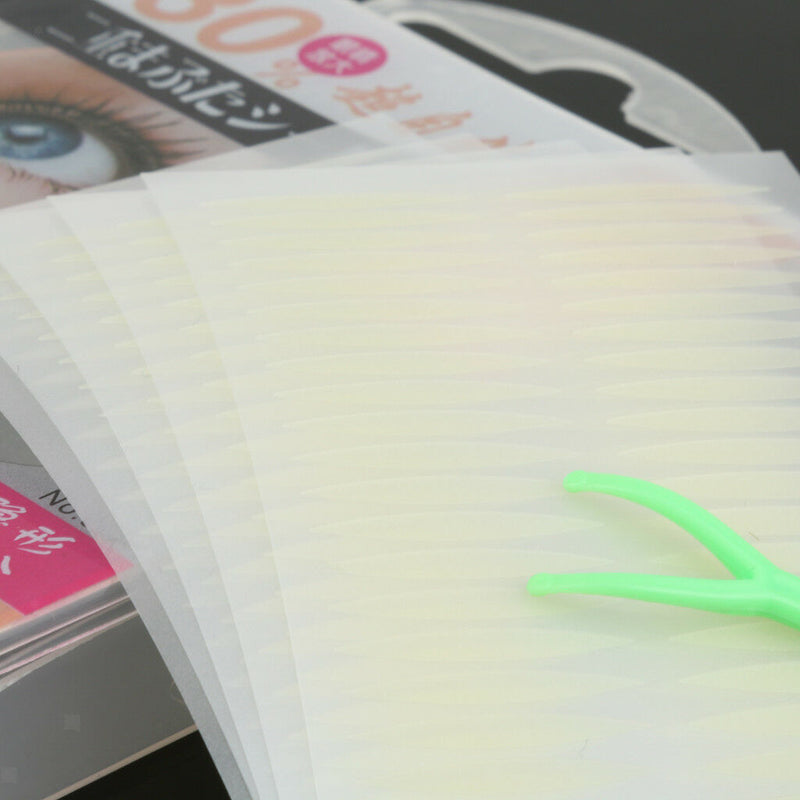 100 Pairs Olive Shape Invisible Double Eyelid Eye Tape Stickers - Nude