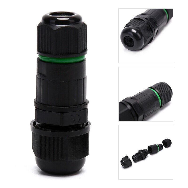 Waterproof Connectors 3 pin IP68 10A Electrical Wire Cable LED Light Connecto Hn