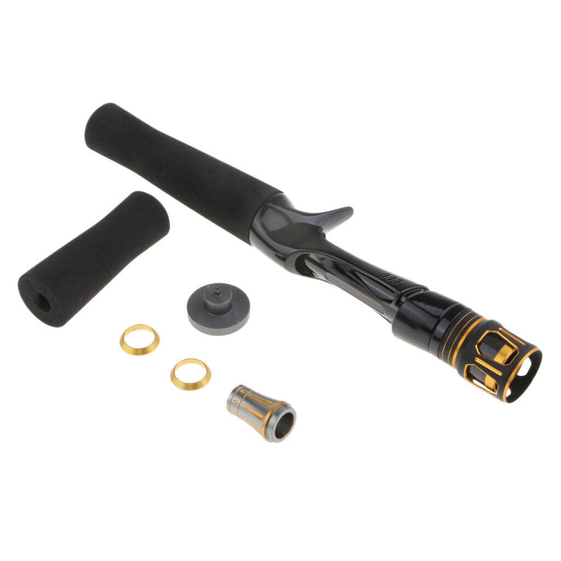 Fishing Spinning Rod Handle Grip Reel Seat Handle Split Grip W/ Carbon Tube