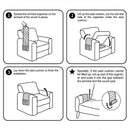 Anti-Slip Armrest Caddy Pocket Organizer for Sofa Couch Chair Recliner, Sto L6Z1