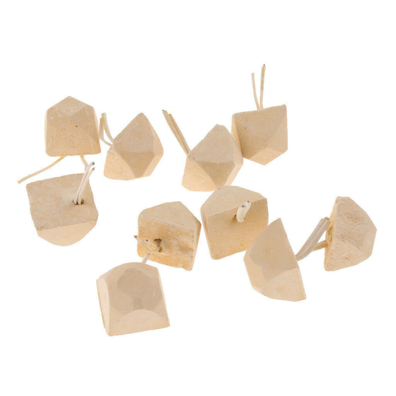 10pc Parrot Teeth Grinding Toys Bird Squirrel Hamster Calcium Stone Chewing