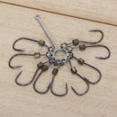 2pcs High Carbon Steel Explosion Hook Fishing Tackle Jig Hooks Set