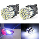 2Pcs White T20 7443 1206 6000K 64SMD Turn Signal Stop Braking LED Light Bu JR